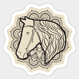 Mandala Horse Sticker